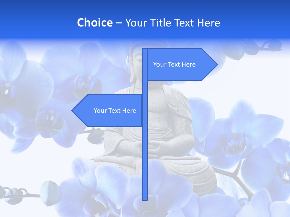 Statue De Bouddha Pur Thailand PowerPoint Template