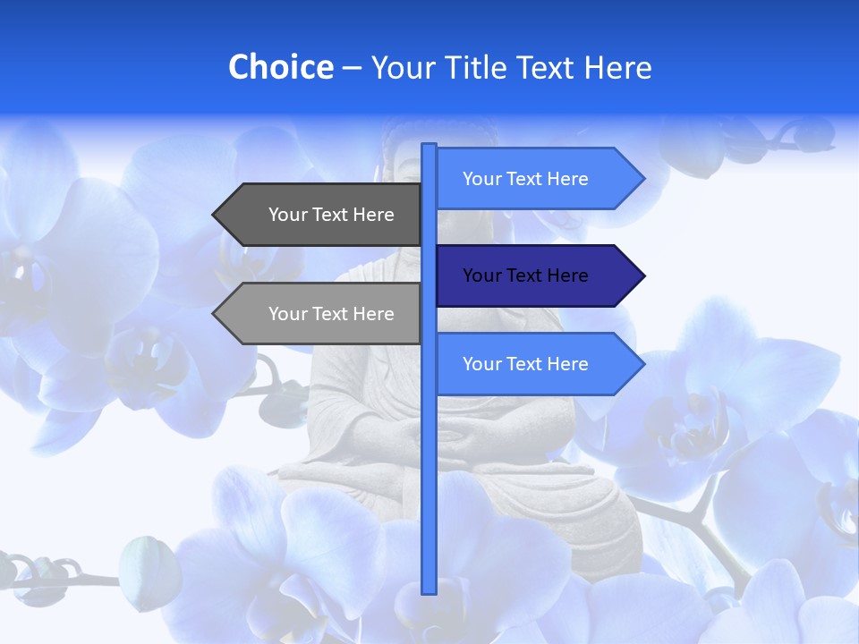 Statue De Bouddha Pur Thailand PowerPoint Template