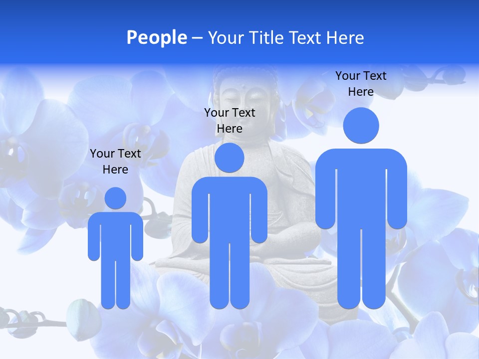 Statue De Bouddha Pur Thailand PowerPoint Template