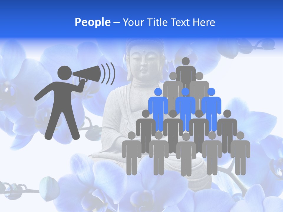 Statue De Bouddha Pur Thailand PowerPoint Template