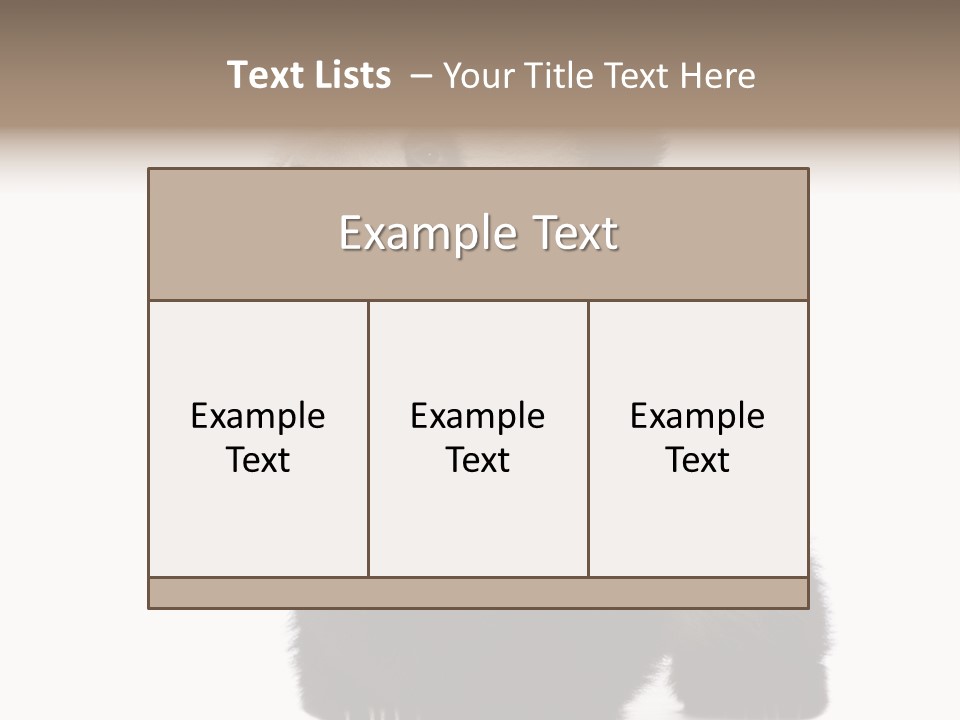 Bear Cub Isolated Panda PowerPoint Template