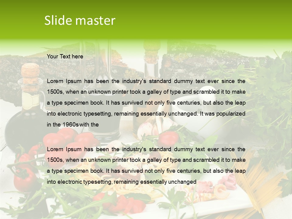 Sommer Gartenfest Pizzeria PowerPoint Template