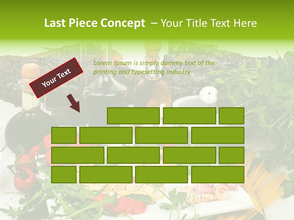 Sommer Gartenfest Pizzeria PowerPoint Template