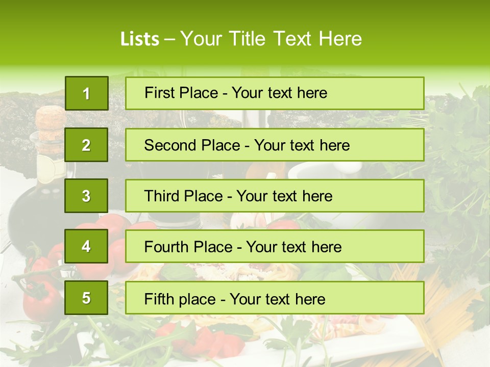 Sommer Gartenfest Pizzeria PowerPoint Template