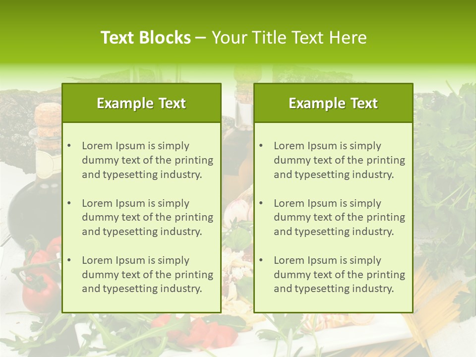 Sommer Gartenfest Pizzeria PowerPoint Template