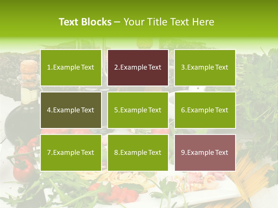 Sommer Gartenfest Pizzeria PowerPoint Template