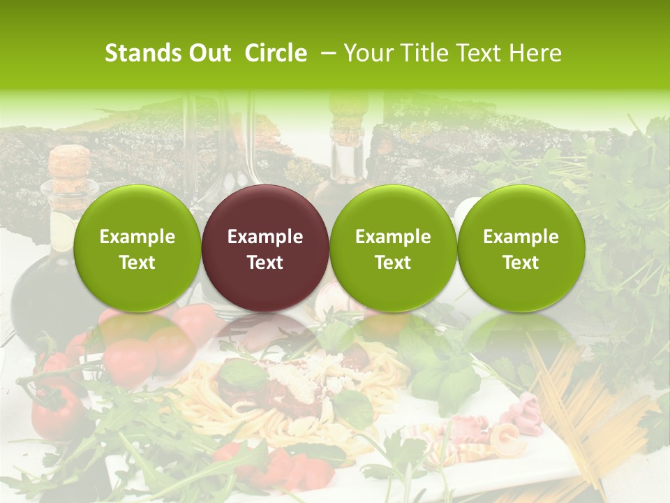 Sommer Gartenfest Pizzeria PowerPoint Template