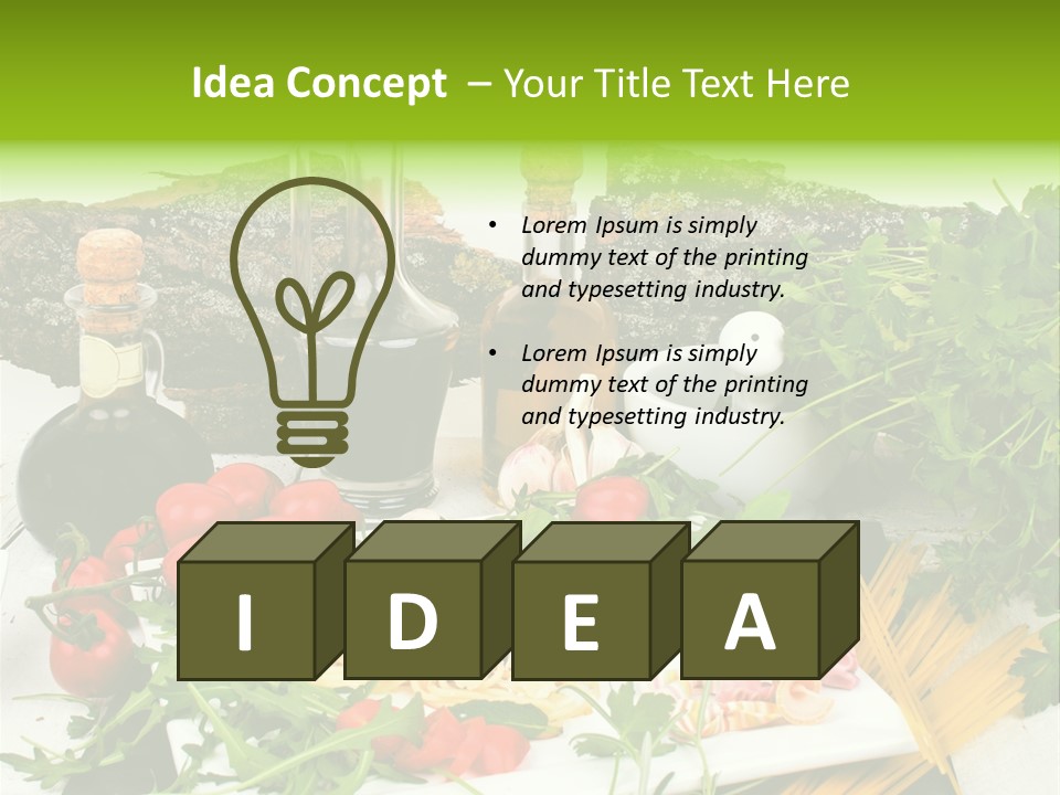 Sommer Gartenfest Pizzeria PowerPoint Template