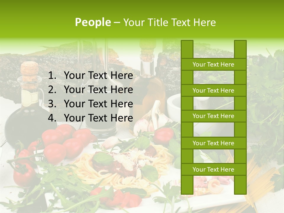 Sommer Gartenfest Pizzeria PowerPoint Template