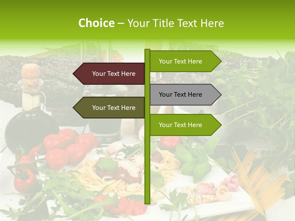 Sommer Gartenfest Pizzeria PowerPoint Template