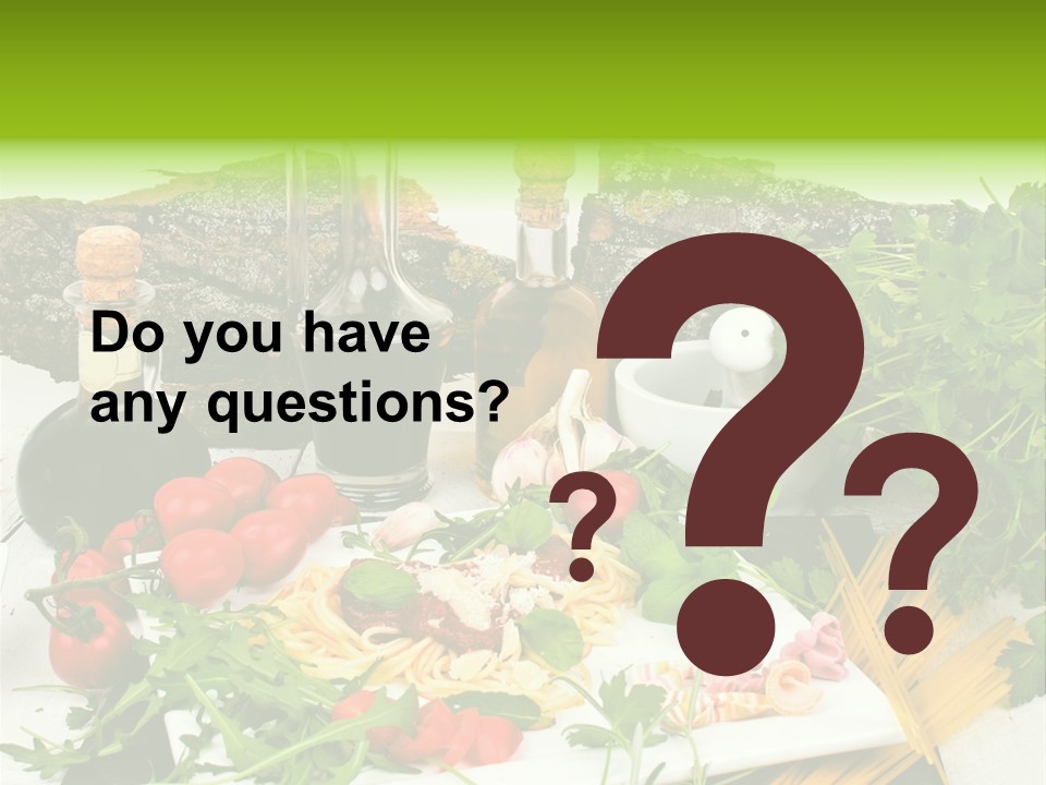 Sommer Gartenfest Pizzeria PowerPoint Template