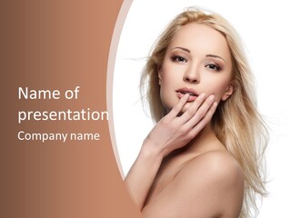 Hair Cute Clean PowerPoint Template