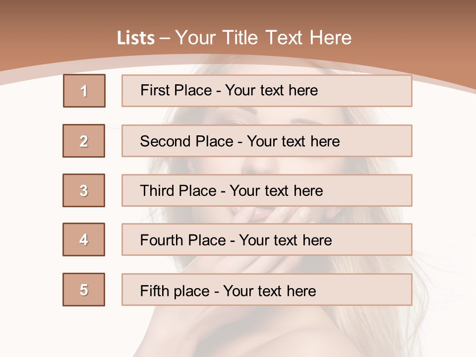 Hair Cute Clean PowerPoint Template