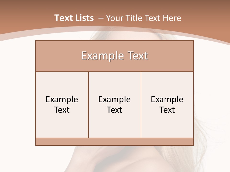 Hair Cute Clean PowerPoint Template