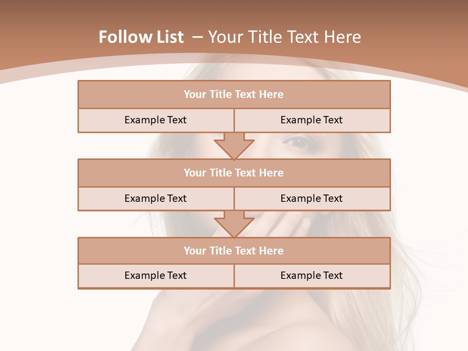 Hair Cute Clean PowerPoint Template