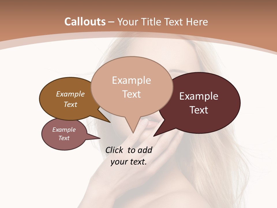 Hair Cute Clean PowerPoint Template