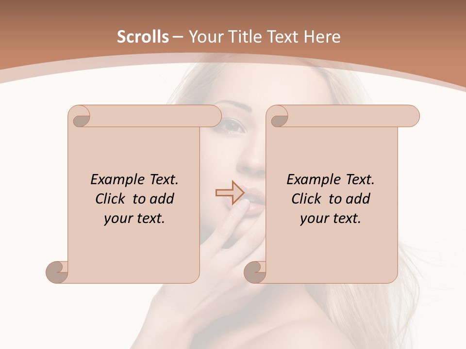 Hair Cute Clean PowerPoint Template