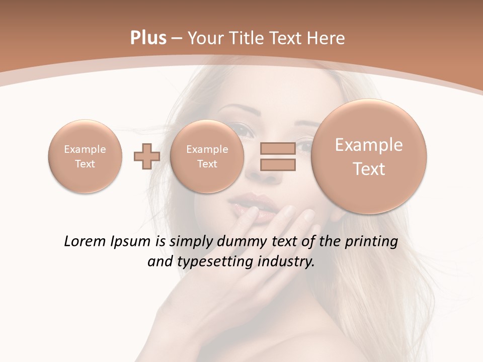 Hair Cute Clean PowerPoint Template