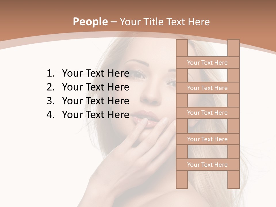Hair Cute Clean PowerPoint Template