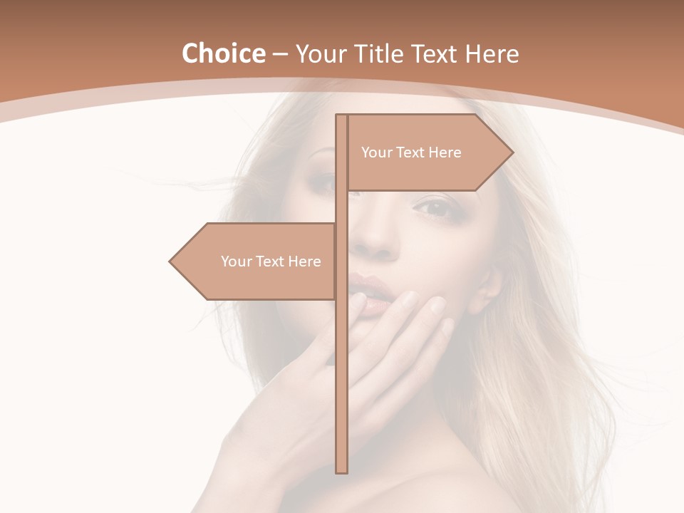 Hair Cute Clean PowerPoint Template