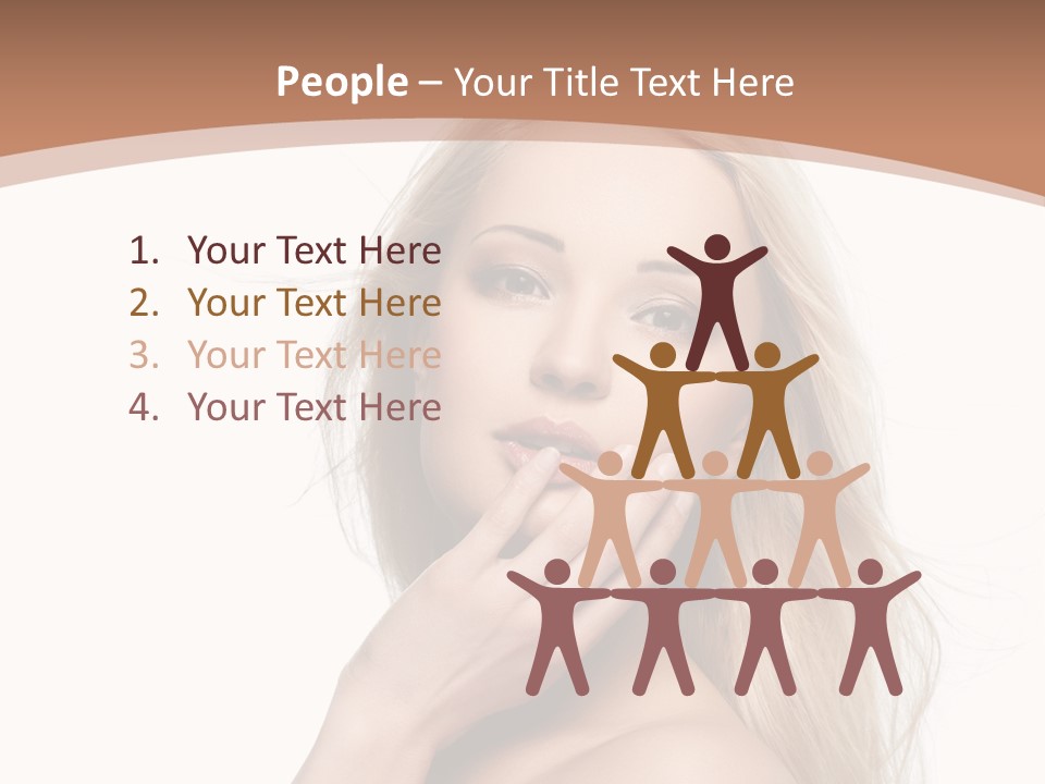 Hair Cute Clean PowerPoint Template