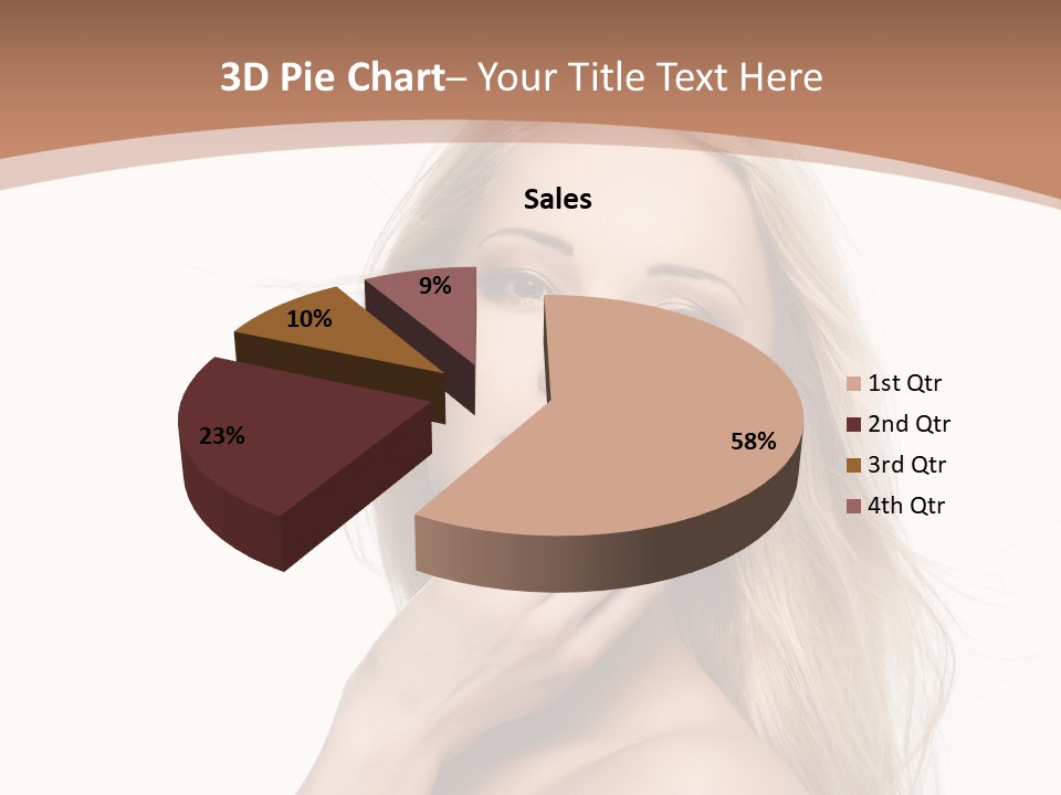 Hair Cute Clean PowerPoint Template