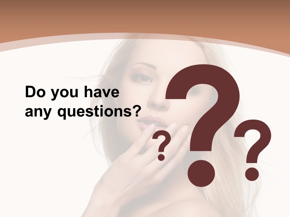 Hair Cute Clean PowerPoint Template