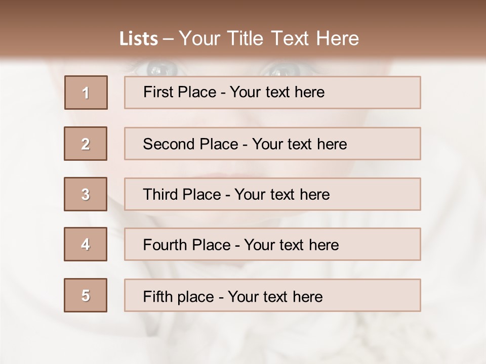 Healthy Childcare Person PowerPoint Template