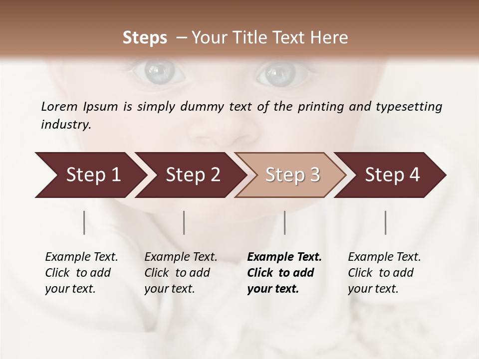 Healthy Childcare Person PowerPoint Template