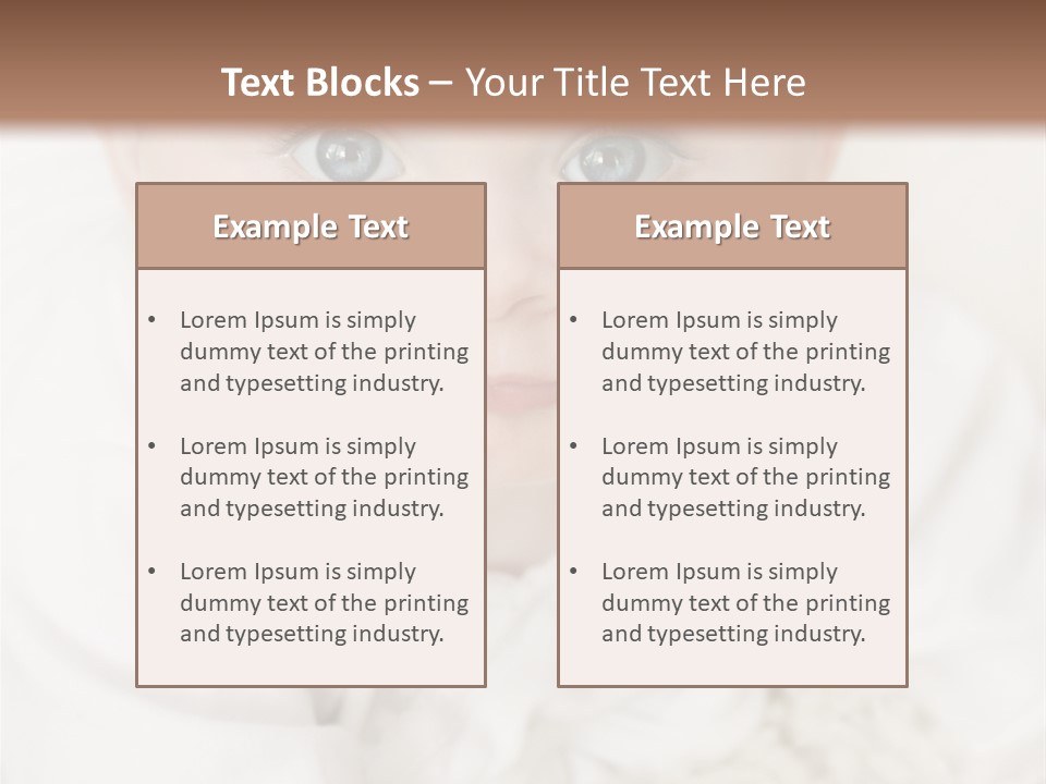 Healthy Childcare Person PowerPoint Template