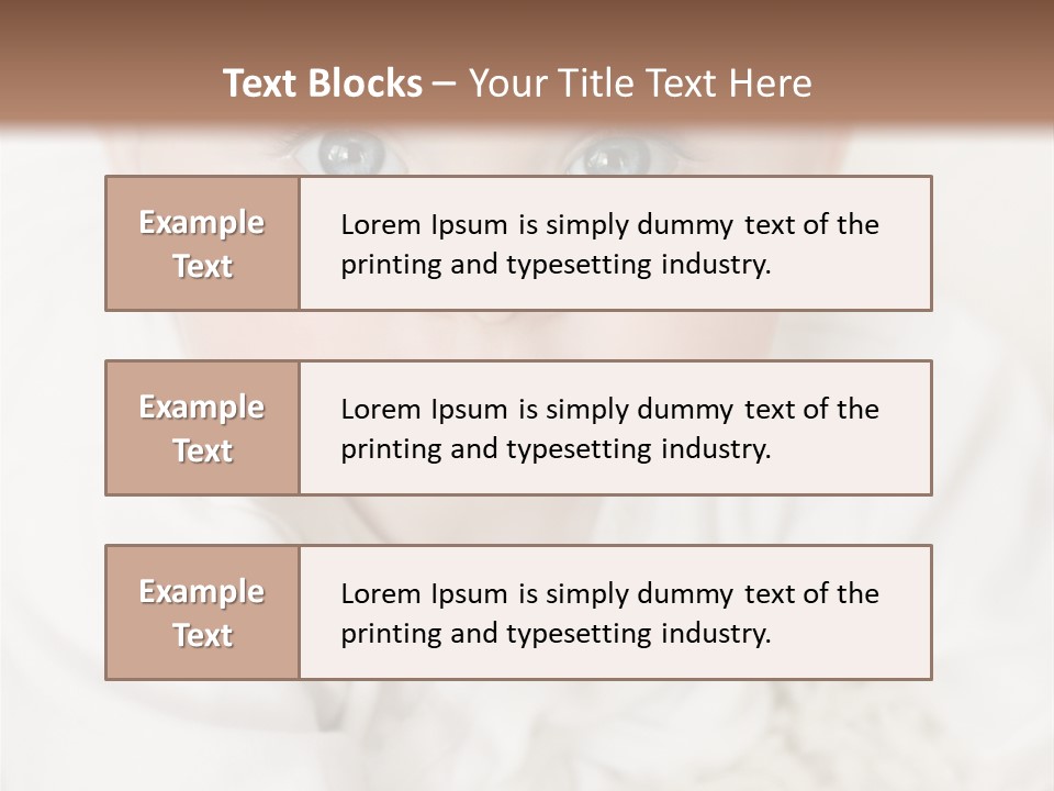 Healthy Childcare Person PowerPoint Template