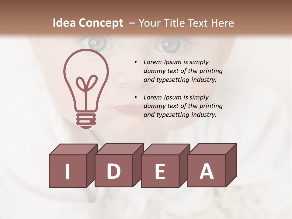 Healthy Childcare Person PowerPoint Template