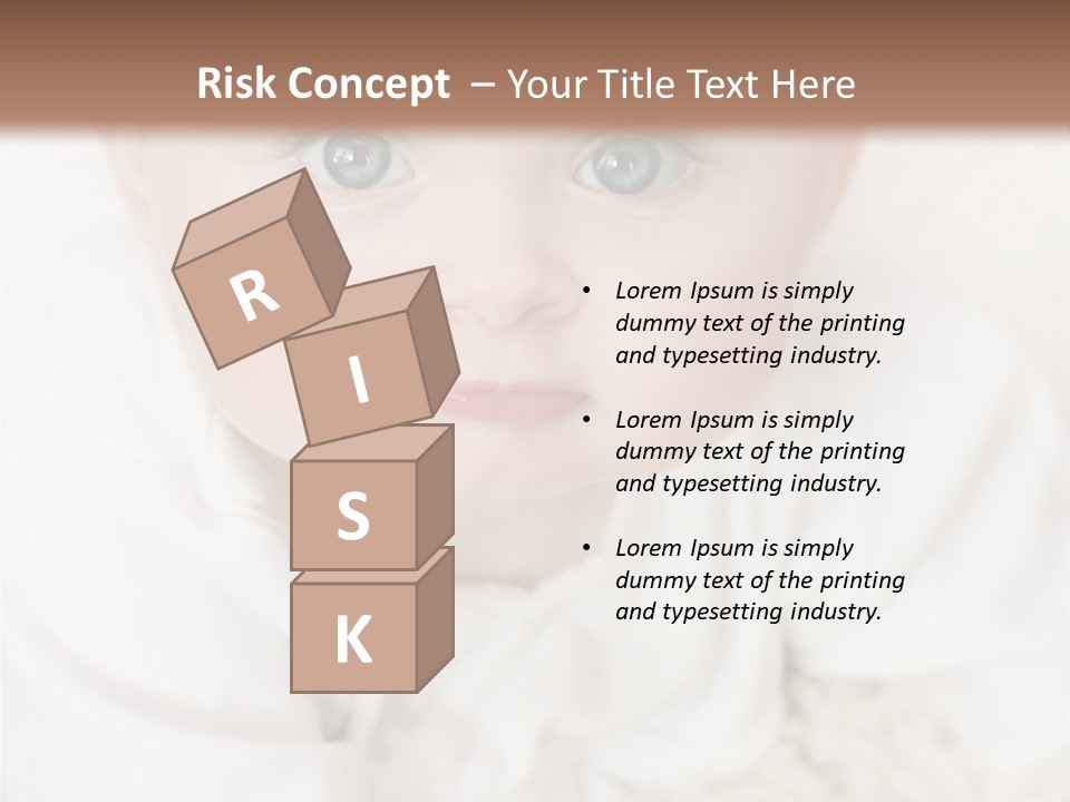 Healthy Childcare Person PowerPoint Template