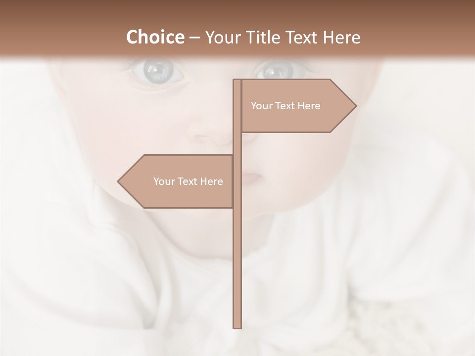 Healthy Childcare Person PowerPoint Template