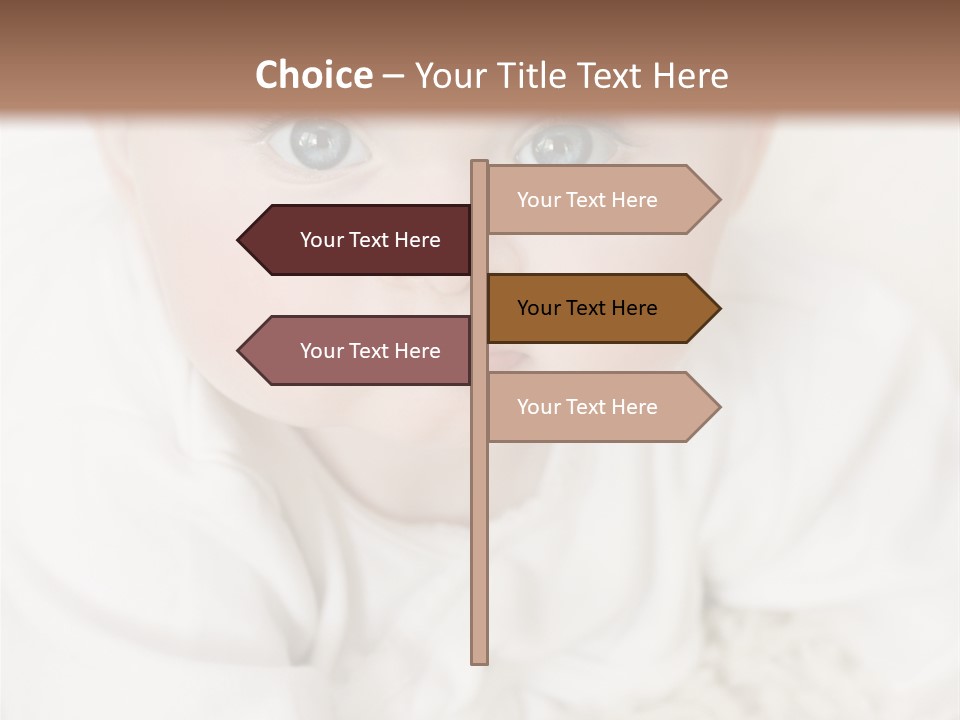 Healthy Childcare Person PowerPoint Template