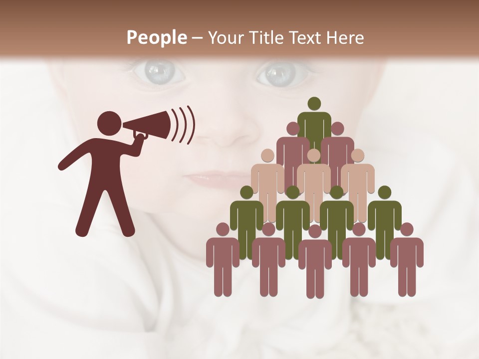 Healthy Childcare Person PowerPoint Template