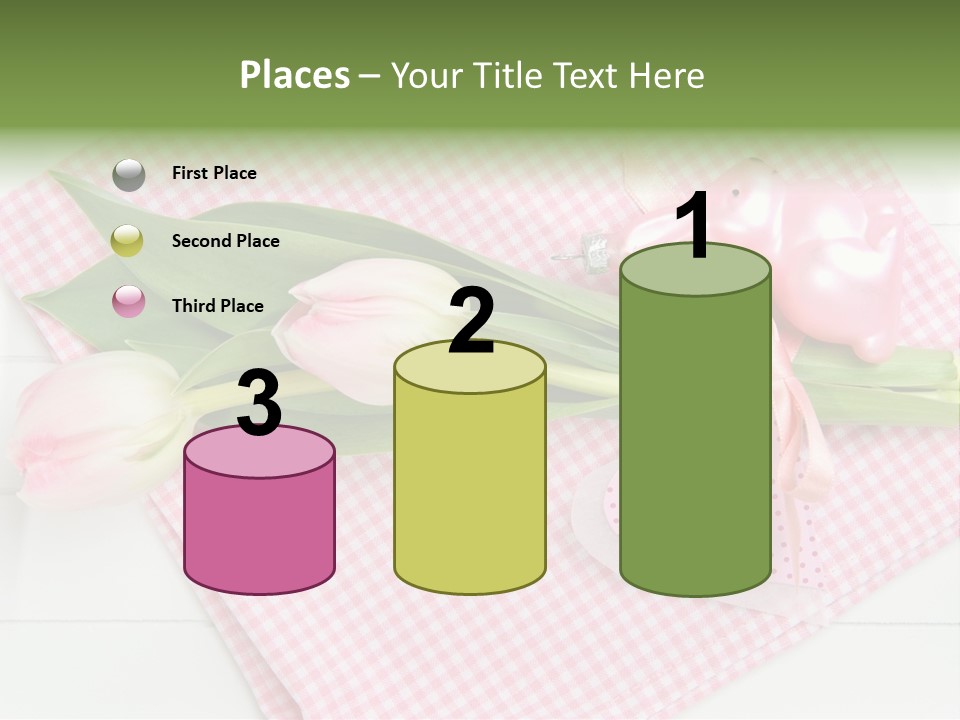 Fasten Wei Blume Rosa PowerPoint Template