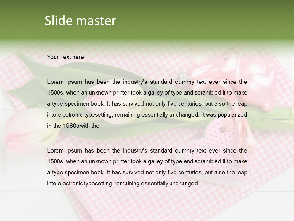 Fasten Wei Blume Rosa PowerPoint Template