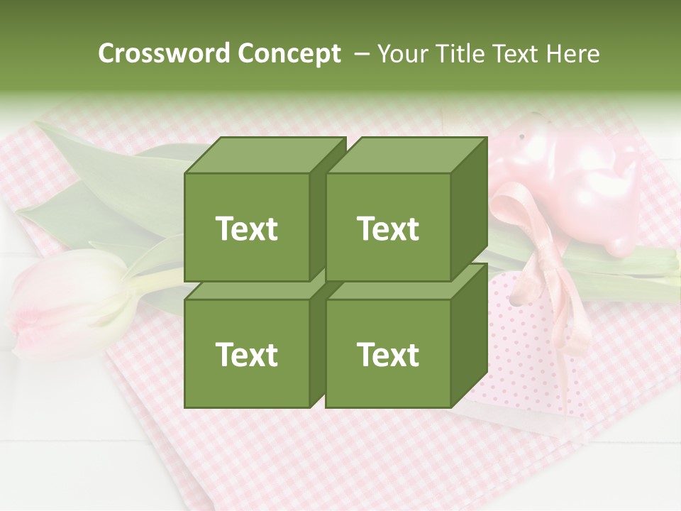 Fasten Wei Blume Rosa PowerPoint Template