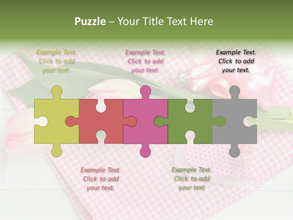 Fasten Wei Blume Rosa PowerPoint Template