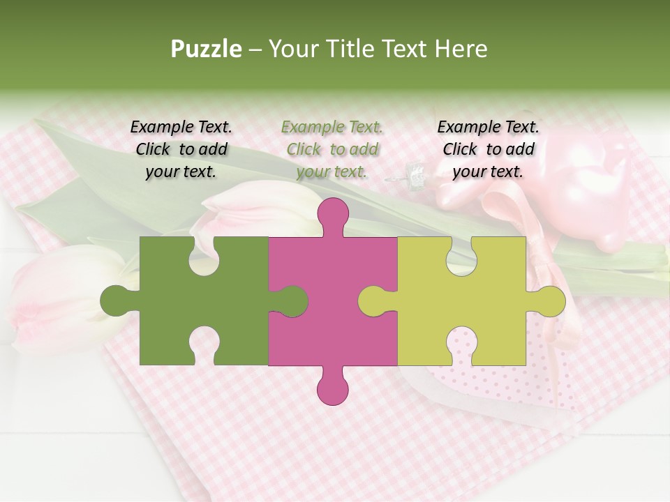 Fasten Wei Blume Rosa PowerPoint Template