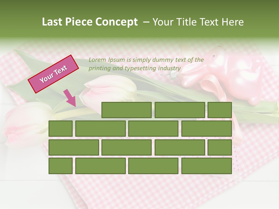 Fasten Wei Blume Rosa PowerPoint Template