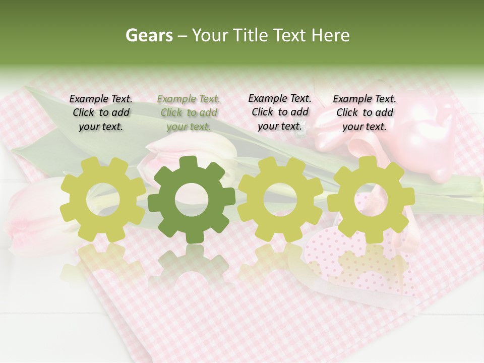 Fasten Wei Blume Rosa PowerPoint Template