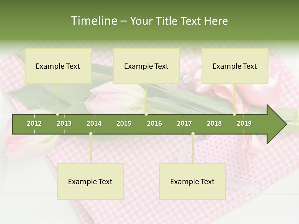 Fasten Wei Blume Rosa PowerPoint Template