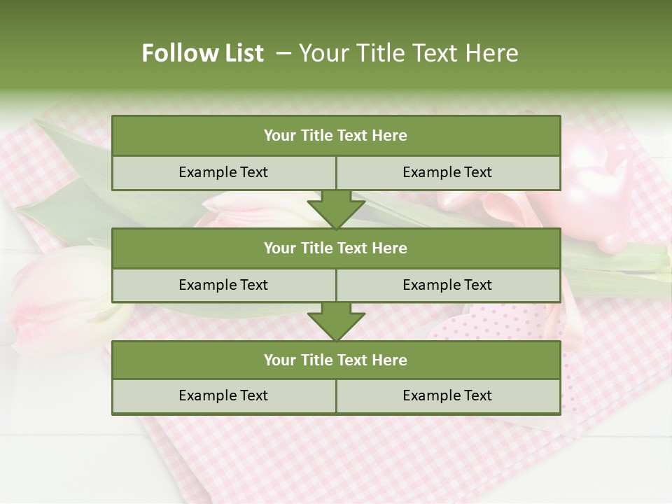 Fasten Wei Blume Rosa PowerPoint Template