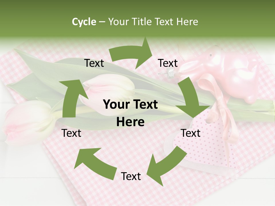 Fasten Wei Blume Rosa PowerPoint Template