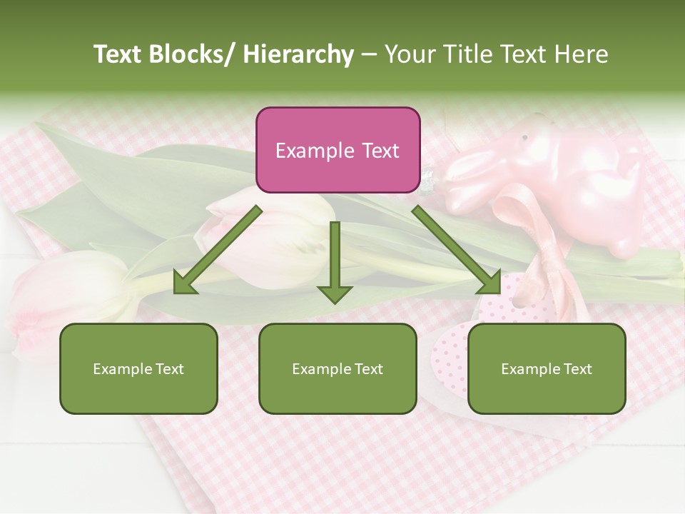 Fasten Wei Blume Rosa PowerPoint Template