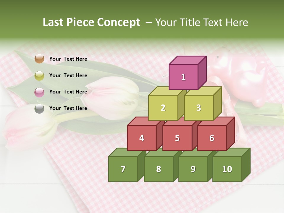 Fasten Wei Blume Rosa PowerPoint Template