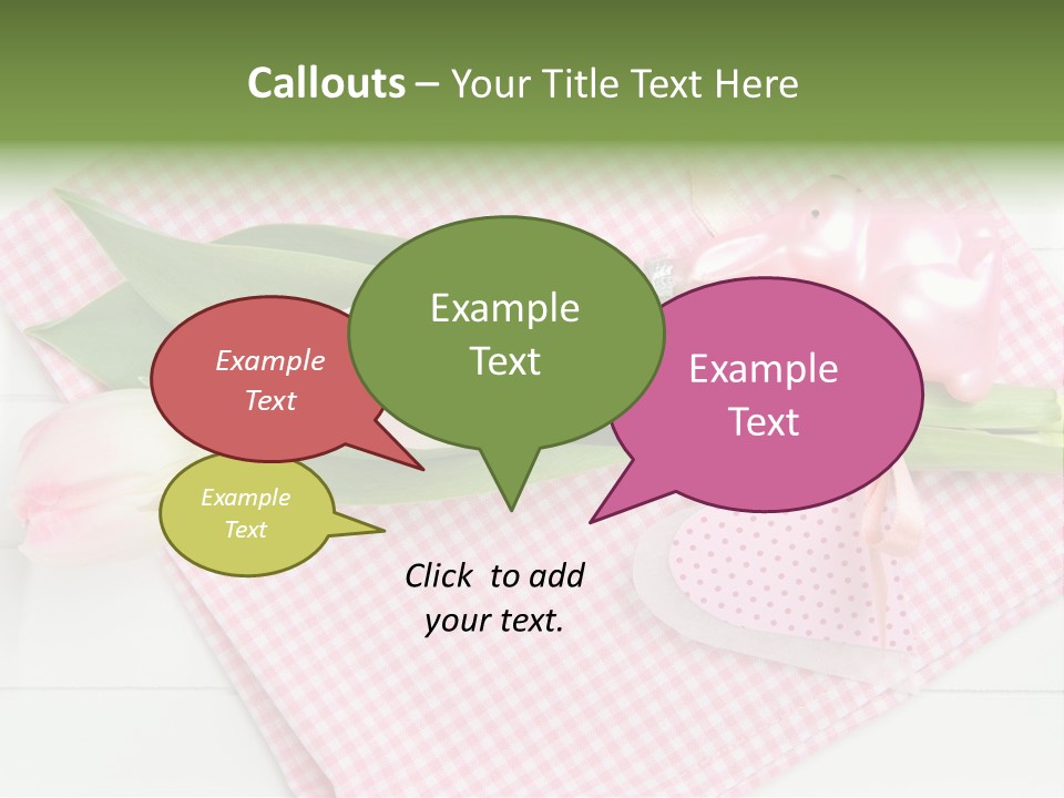 Fasten Wei Blume Rosa PowerPoint Template