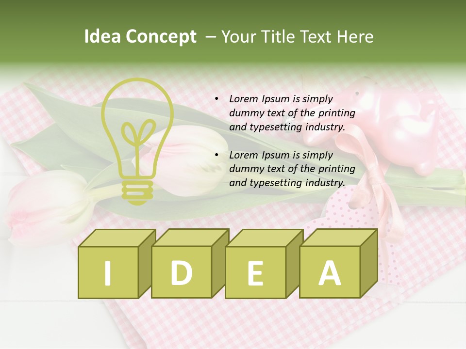 Fasten Wei Blume Rosa PowerPoint Template